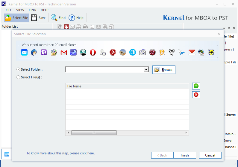 MBOX to PST converter home screen