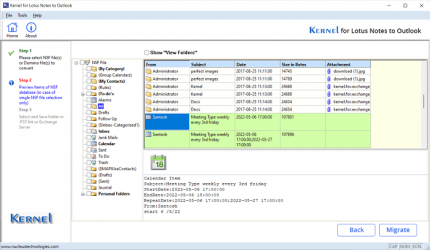 kernel nsf to pst