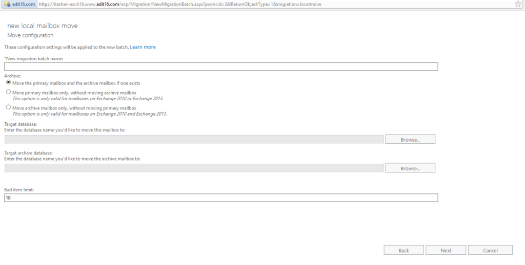 exchange 2016 attachment size limit per user