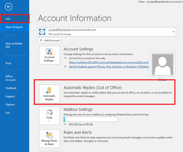 How to Set up an Out of Office Reply in Outlook 2016, 2013 and 2010?