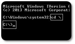 Type cd and press enter