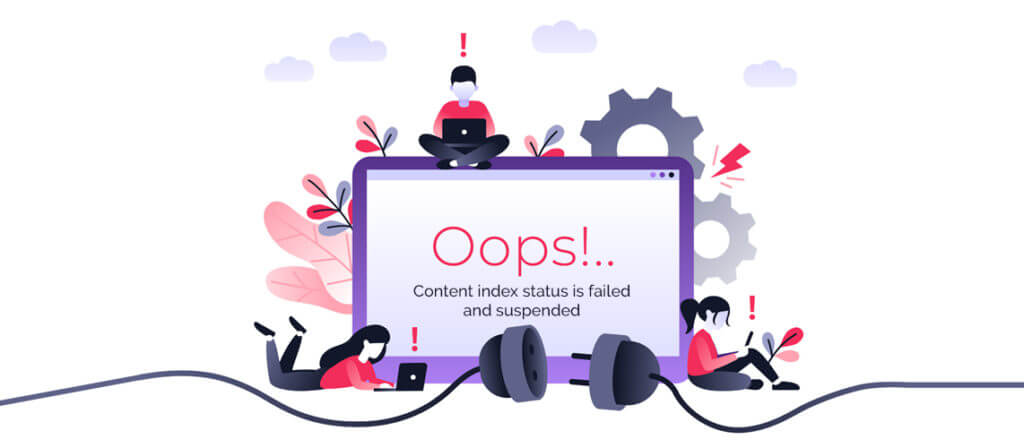 Exchange database content index state failed
