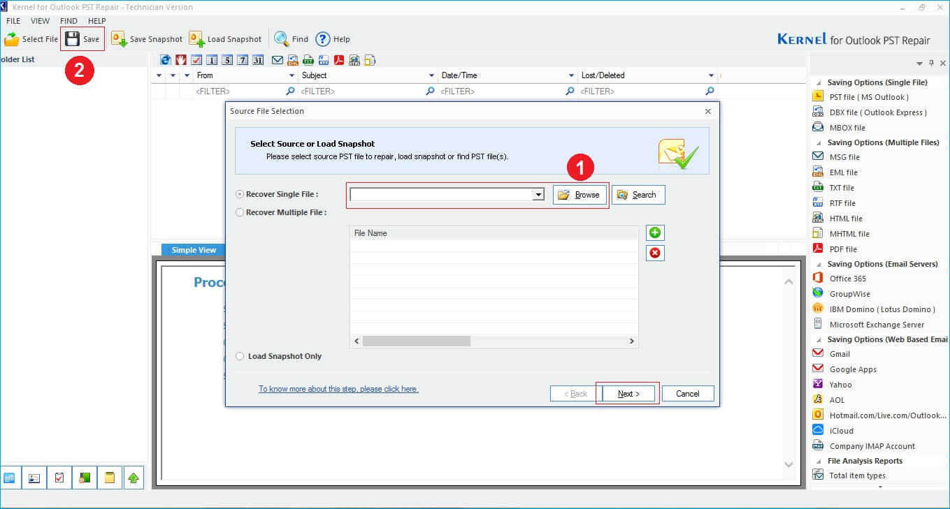 Kernel Outlook PST Repair