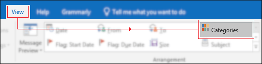 how to categorize emails in outlook