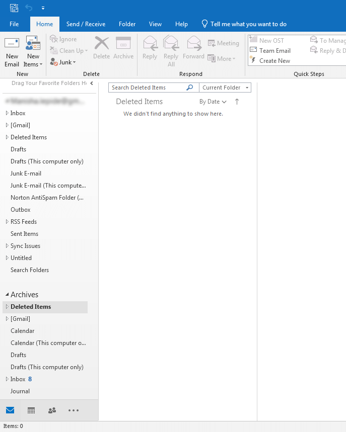new archived folder