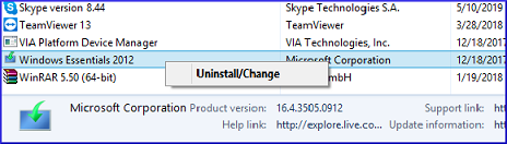 locate Windows Essentials
