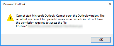 PST file is read-only