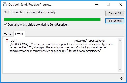 error code 0x800ccc1a