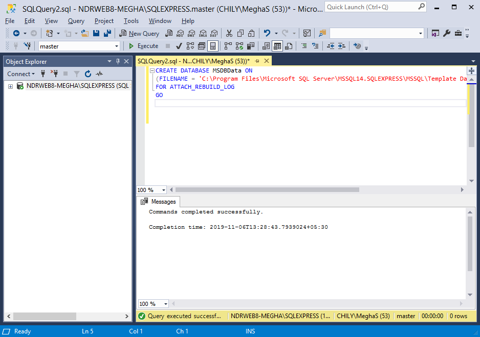 The output results would be shown like this.