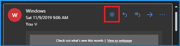 clicking on the Turn on the lights mode.