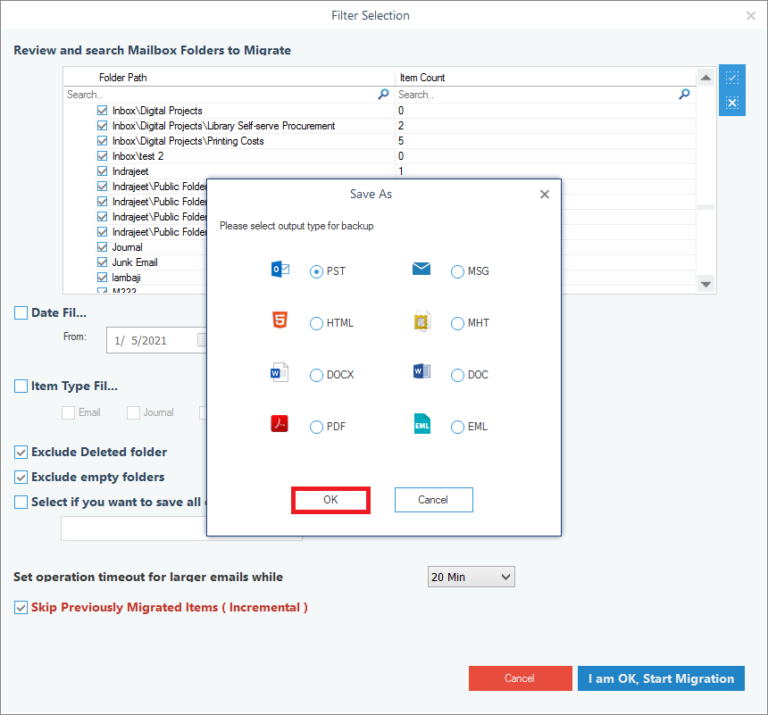 Export Exchange Public Folder, Contacts, & Calendar to Outlook
