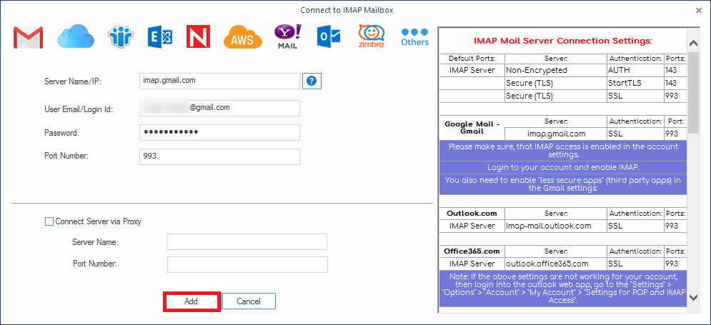 Add Gmail account