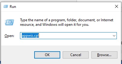 Run dialogue box