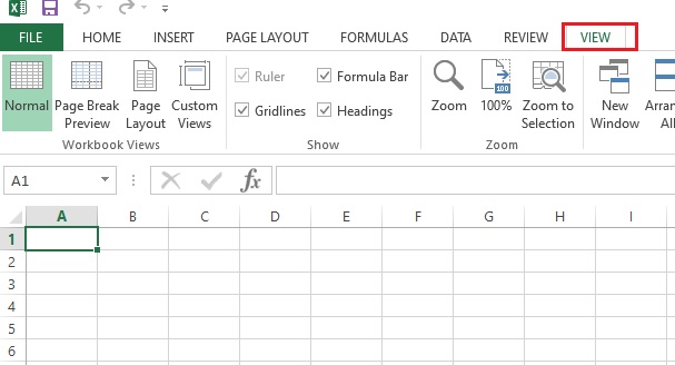 Open the Excel application