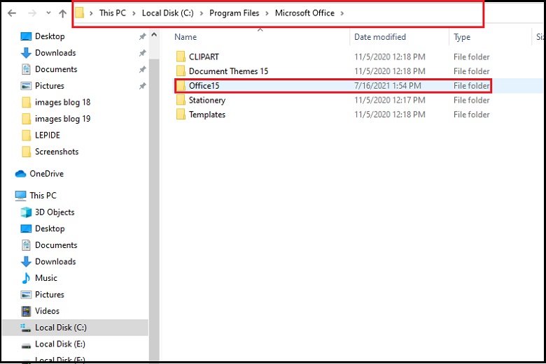 Program Files\Microsoft Office\Office15