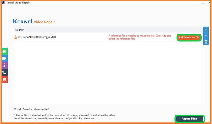 Click Repair Files