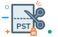 Splits password-protected PST files