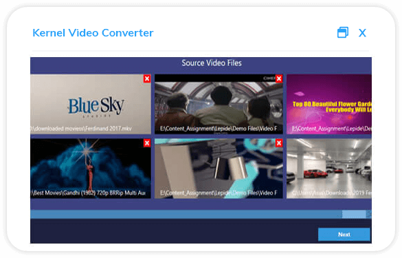 Select video file