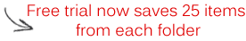Saves 25 items per folder