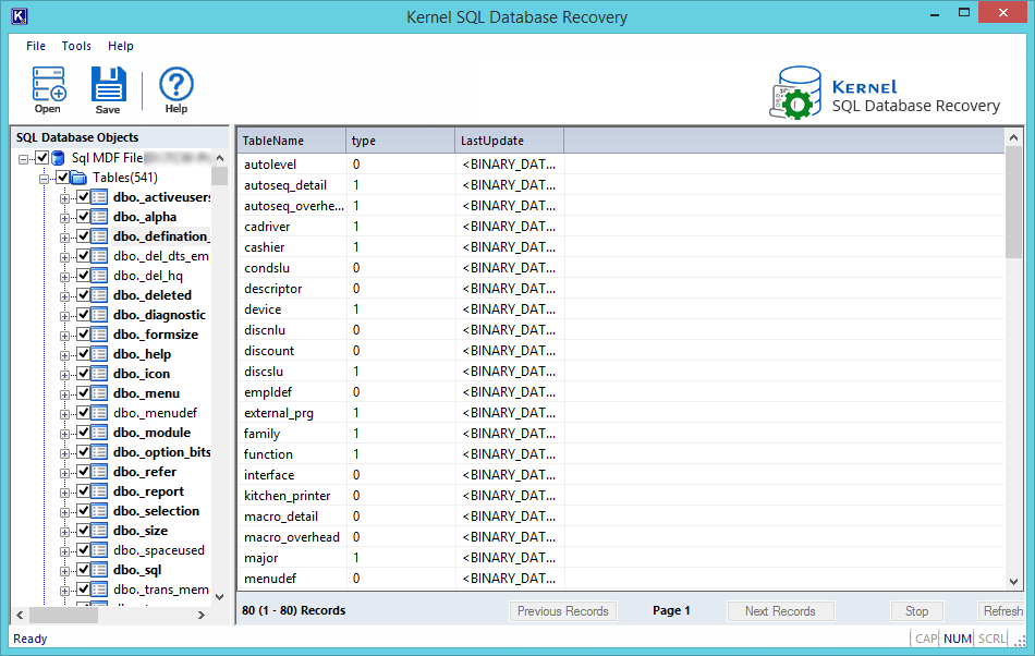 Get the clear preview of selected data