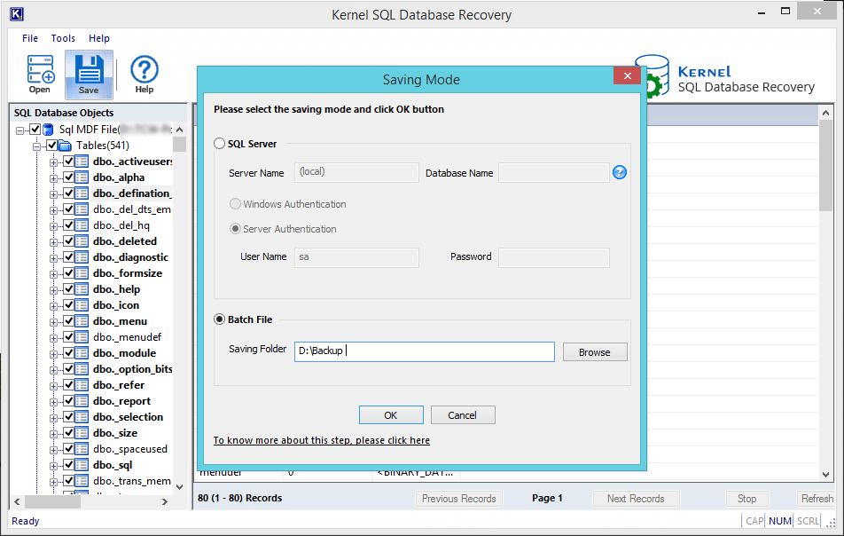 Save Batch file at desired location
